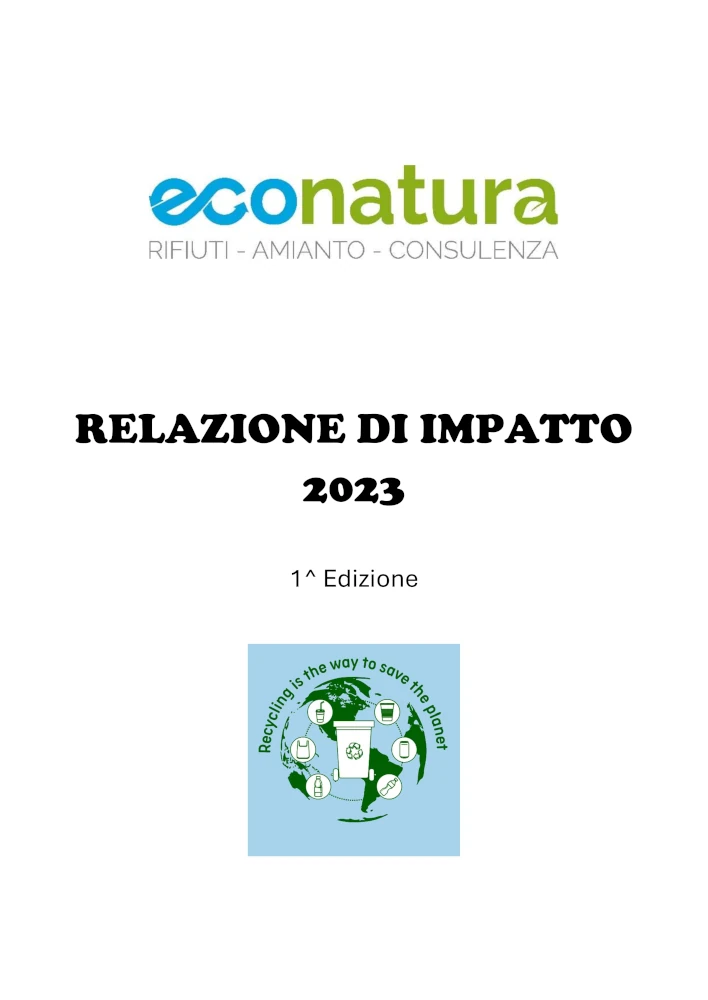 Relazione di impatto anno 2023 econatura